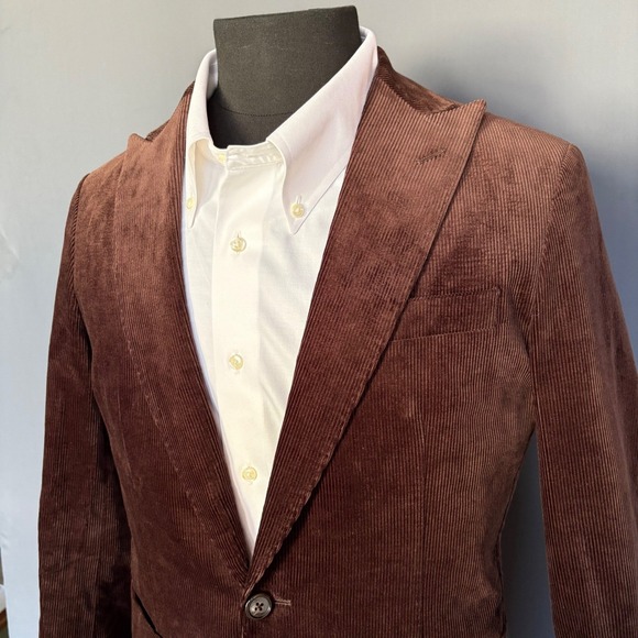 J Crew Ludlow Corduroy Suit | 36S - Pants 30" | Brown Duca Visconti MSRP $698 - Picture 2 of 16